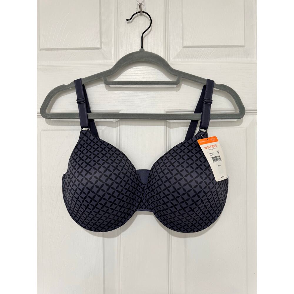 NWT WARNERS Lightly Lined Underwire T Shirt Bra 38DD 01593